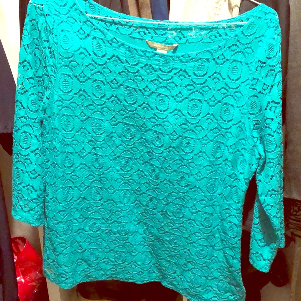 Banana Republic teal blouse